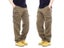 Simple Cotton Men's Casual Overalls With Elastic Waist And Multi-pockets Carousel 5