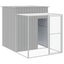 Chicken Cage With Run Light Grey 165x863x181 Cm Galvanised Steel Tonkool Carousel 6
