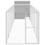 Chicken Cage With Run Light Grey 165x863x181 Cm Galvanised Steel Tonkool Carousel 3