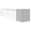 Chicken Cage With Run Light Grey 165x863x181 Cm Galvanised Steel Tonkool Carousel 5