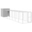 Chicken Cage With Run Light Grey 165x863x181 Cm Galvanised Steel Tonkool Carousel 8