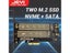 JEYI SK6 M.2 Dual M.2 PCIE 4.0 Adapter For NVMe / NGFF SSD NVME (m Key) And Carousel 8