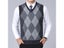 New Fashion Brand Sweater For Mens Pullovers Plaid Slim Fit Jumpers Knitred Carousel 4