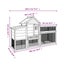 Chicken Coop Grey 186.5X58.5X113 Cm Solid Wood Pine Oixxxk Carousel 3