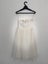 White mid-length strapless dress Carousel 2