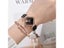 Women Square Watch Luxury Ladies Quartz Magnet Buckle Gradient Color Carousel 4