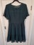 Forest green dobby and crochet lace dress size 12 Dotti Carousel 3