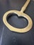 $1 reserve. Huge 14 inch vintage brass skeleton key. / castle key. Carousel 7