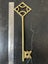 $1 reserve. Very large set of 4 vintage brass skeleton keys./ castle keys. Carousel 6