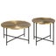 Table Set 2 Pieces Brass-covered Mdf Xalxnp Carousel 8
