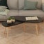 Coffee Table Set 2 Pieces Solid Pinewood Black Xaaitx Carousel 1