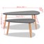 Coffee Table Set 2 Pieces Solid Pinewood Black Xaaitx Carousel 2