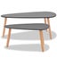 Coffee Table Set 2 Pieces Solid Pinewood Black Xaaitx Carousel 4