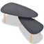 Coffee Table Set 2 Pieces Solid Pinewood Black Xaaitx Carousel 5