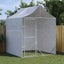 Outdoor Dog Kennel with Roof Silver 2x2x2.5 m Galvanised Steel Optlil Carousel 1