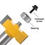 8mm Shank Carbide Steel Rabbet Router Bit With Bearings Trimmer Set Carousel 4