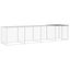 Chicken Cage with Roof Light Grey 403x98x90 Cm Galvanised Steel Tonkbap Carousel 9