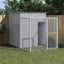 Chicken Cage with Run Light Grey 165x251x181 cm Galvanised Steel OIXTLN Carousel 1