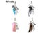Natural Stone Keychain Dreamcatcher Metal Keyring Bag Charm For Women Girls Carousel 3