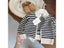 Newborn Baby Girl Boy Striped Jacket Infant Toddler Child Long Sleeve Knitted Carousel 4