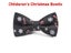 New Christmas Kids Bow Tie Snowflake Tree Pattern Red Blue 9cm*4.5cm Gift Carousel 3