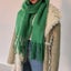 Women's Winter Warm Cashmere Shawl Scarves With Long Tassels Carousel 4