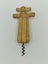 Antique Wooden Corkscrew – Rustic Farmhouse Wine Opener Metal Worm Carousel 2