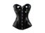 Black PVC Bustier Shiny PU Leather Steampunk Corset Body Shaper Women Sexy Carousel 4