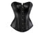 Black PVC Bustier Shiny PU Leather Steampunk Corset Body Shaper Women Sexy Carousel 1