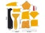 17 Pieces Caulking Tool Kit Silicone Sealant Finishing Tool Grout Scraper Caulk Carousel 1