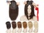 HAIRRO 11inch Women Clip In Hair Extensions 3 Clips Natural Straight Black Carousel 3