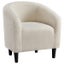 Boucle Club Chair Accent Barrel Chair Upholstered Arm Chair Carousel 3
