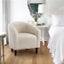 Boucle Club Chair Accent Barrel Chair Upholstered Arm Chair Carousel 13