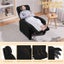 Boucle Recliner Reclining Chair Upholstered Sofa Carousel 9