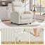 Recliner Chair Corduroy Recliner Sofa Adjustable Modern Single Reclining Chair Carousel 11