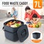 7L Kitchen Food Waste Trash Can Rubbish Bin Carousel 2