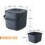 7L Kitchen Food Waste Trash Can Rubbish Bin Carousel 9