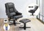 Massage Recliner Chair PU Leather Full Body 8-Point Heated Office Chair Black Carousel 1