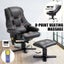 Massage Recliner Chair PU Leather Full Body 8-Point Heated Office Chair Black Carousel 3