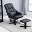 Massage Recliner Chair PU Leather Full Body 8-Point Heated Office Chair Black Carousel 7