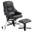 Massage Recliner Chair PU Leather Full Body 8-Point Heated Office Chair Black Carousel 14