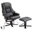Massage Recliner Chair PU Leather Full Body 8-Point Heated Office Chair Black Carousel 15