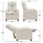 Boucle Recliner Chair Upholstered Sofa Carousel 2