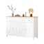Sideboard Buffet Cabinet Cupboard Side Console Table Storage 2 Drawers 4 Doors Carousel 7