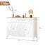 Sideboard Buffet Cabinet Cupboard Side Console Table Storage 2 Drawers 4 Doors Carousel 9
