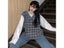 Vest Women Plaid Vintage Harajuku Stylish Street-wear V-neck Sleeveless Carousel 1