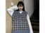 Vest Women Plaid Vintage Harajuku Stylish Street-wear V-neck Sleeveless Carousel 5