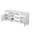 Farmhouse TV Stand Unit White Modern Rustic Kitchen Buffet Table with Barn Doors Carousel 6