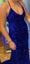 Blue Sequinned Ball Dress Carousel 1
