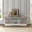 Wood TV Stand Unit Console Table Farmhouse Storage Cabinet Door 180cm Carousel 6